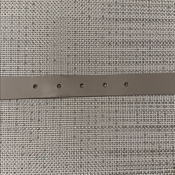 Valentina Ivory Milk Genuine Leather Rayed Brass Tone Buckle Belt main image 6